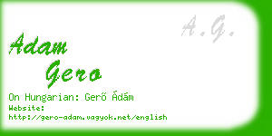 adam gero business card